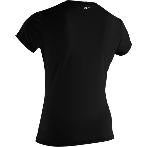2026 O'Neill Womens Basic Skins Short Sleeve Sun Shirt 5716 - Black